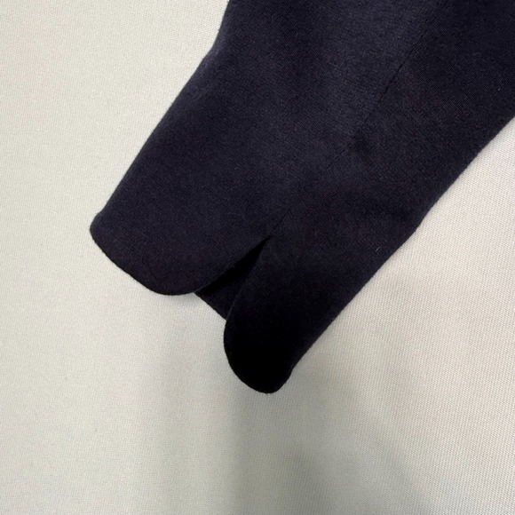 Talbots Navy Blue Blazer Peter Pan Collar Cloth Buttons Sz 4P Academia Nautical - Picture 11 of 11